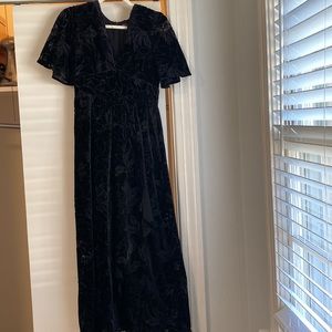 French Connection Velvet long dress - worn once